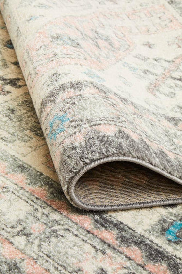 Emery Vintage Grey & Pink Rug